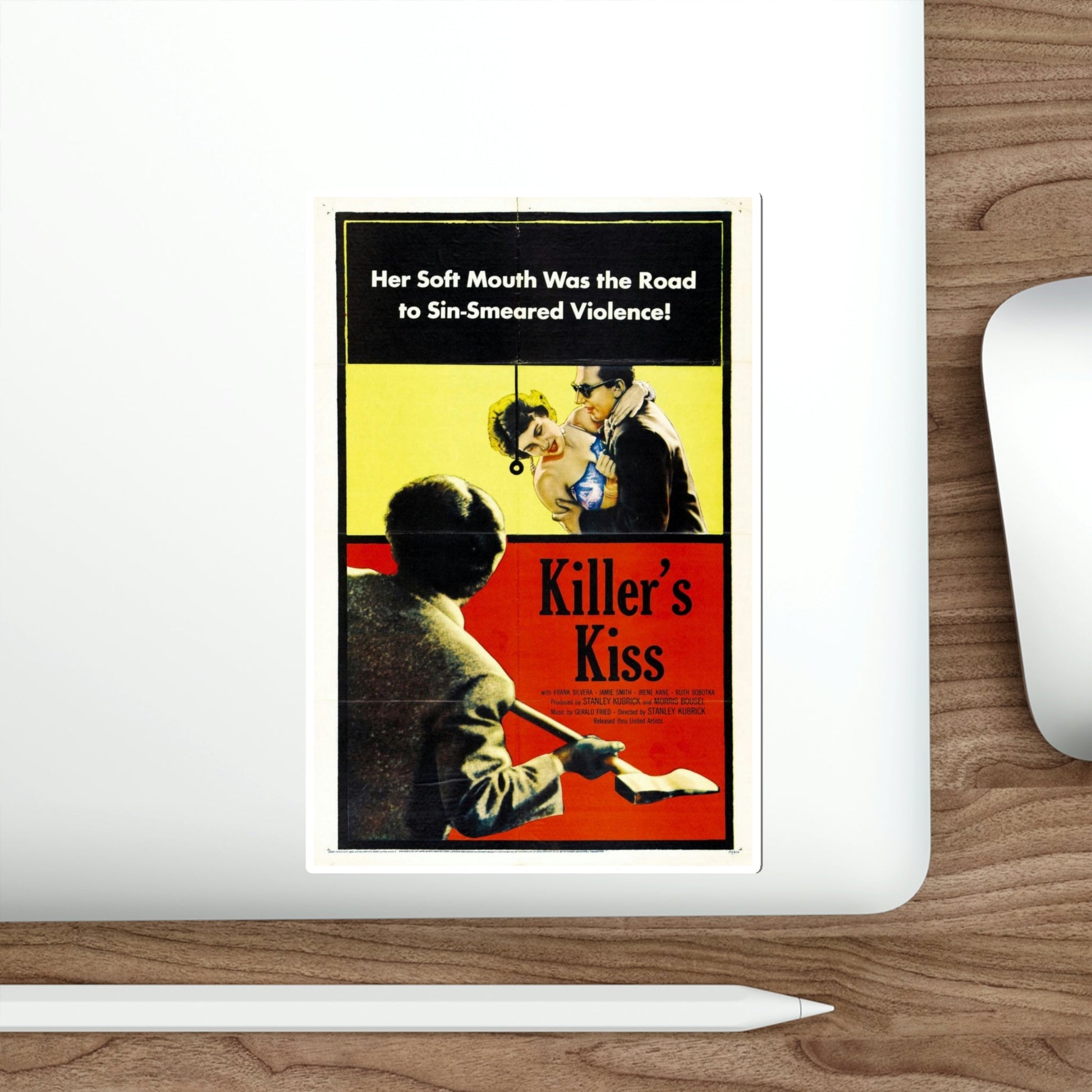 Killers Kiss 1955 Movie Poster STICKER Vinyl Die-Cut Decal-The Sticker Space