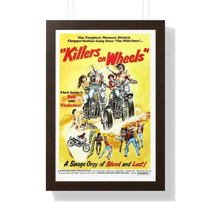 KILLERS ON WHEELS 1976 - Framed Movie Poster 16″ x 24″ Walnut - The Sticker Space