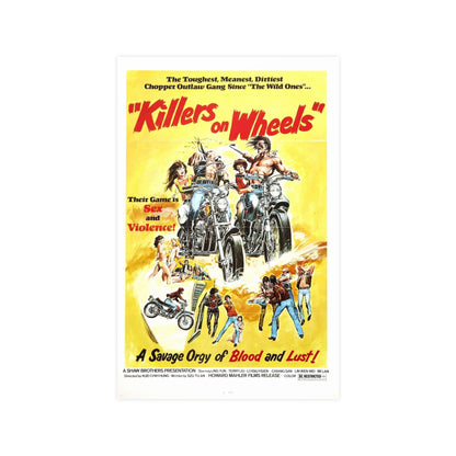KILLERS ON WHEELS 1976 - Paper Movie Poster-11″ x 17″ (Vertical)-The Sticker Space