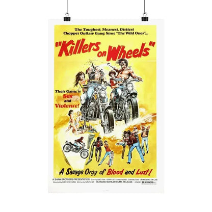 KILLERS ON WHEELS 1976 - Paper Movie Poster 12″ x 18″ Matte - The Sticker Space