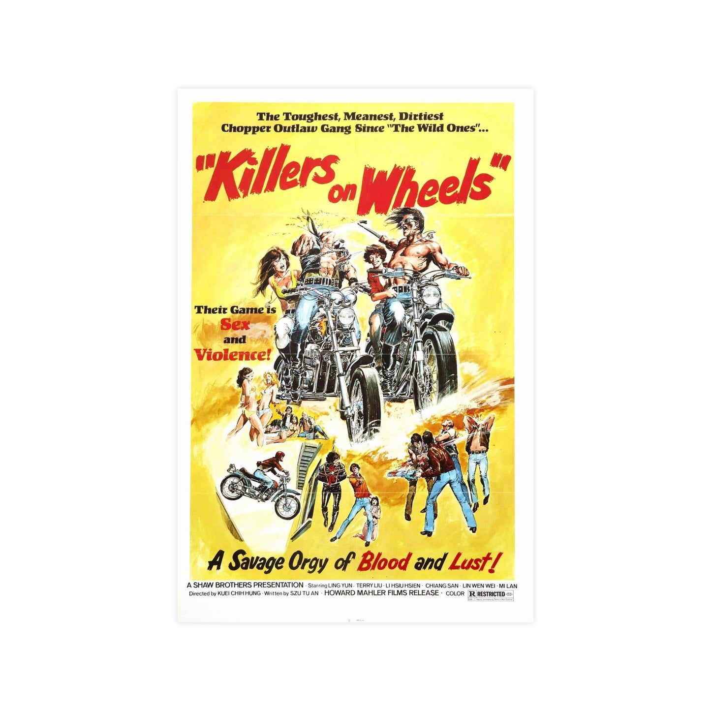 KILLERS ON WHEELS 1976 - Paper Movie Poster-12″ x 18″ (Vertical)-The Sticker Space