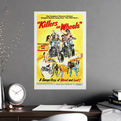 KILLERS ON WHEELS 1976 - Paper Movie Poster-The Sticker Space