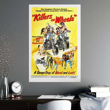 KILLERS ON WHEELS 1976 - Paper Movie Poster-The Sticker Space