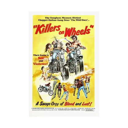 KILLERS ON WHEELS 1976 - Paper Movie Poster - The Sticker Space