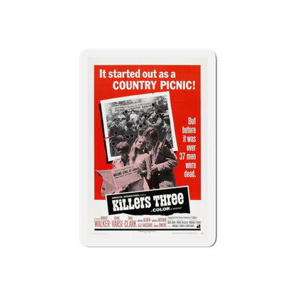 KILLERS THREE 1968 Movie Poster - Refrigerator Magnet