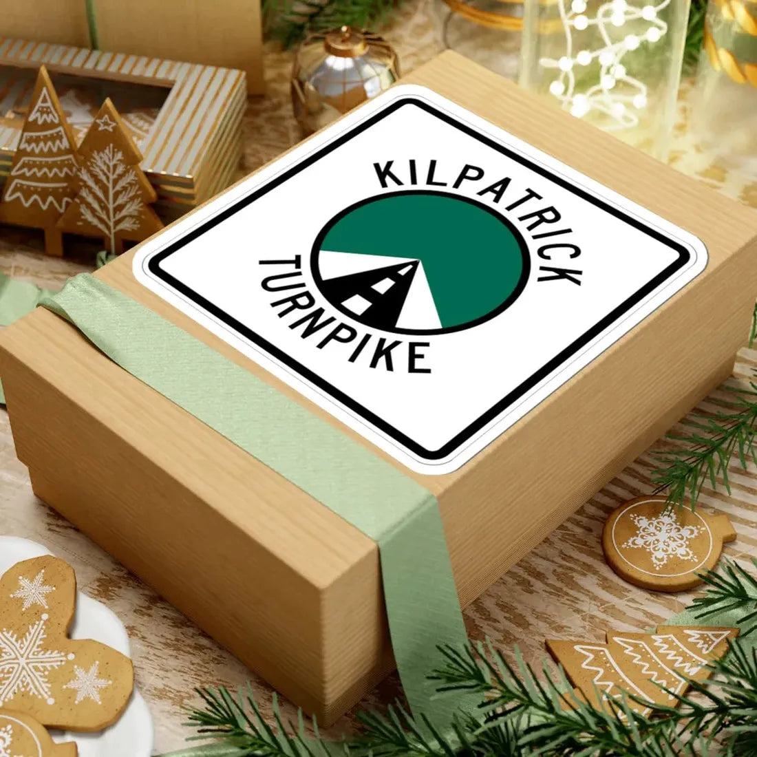 Kilpatrick Turnpike (Oklahoma) (Road Sign) STICKER Vinyl Kiss-Cut Decal - The Sticker Space