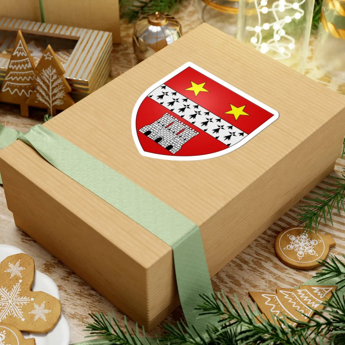 Kincaid of Kincaid arms (Scotland) (Coat of Arms) STICKER Vinyl Kiss-Cut Decal - The Sticker Space