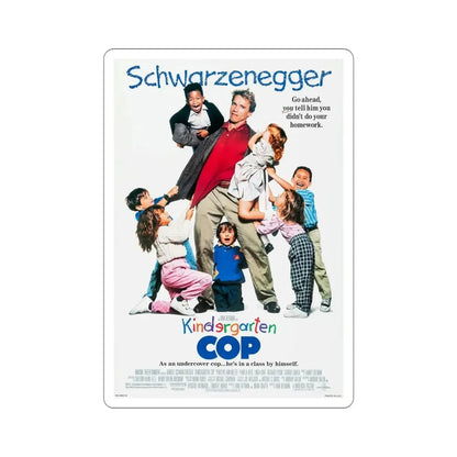 Kindergarten Cop 1990 Movie Poster STICKER Vinyl Die-Cut Decal - The Sticker Space