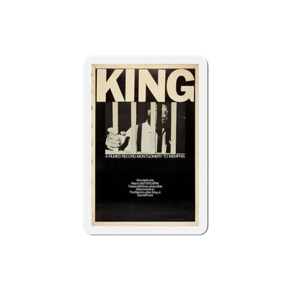 King A Filmed Record Montgomery to Memphis 1970 Movie Poster Refrigerator Magnet 3 Inch - The Sticker Space