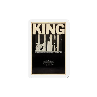 King A Filmed Record Montgomery to Memphis 1970 Movie Poster Refrigerator Magnet 4 Inch - The Sticker Space