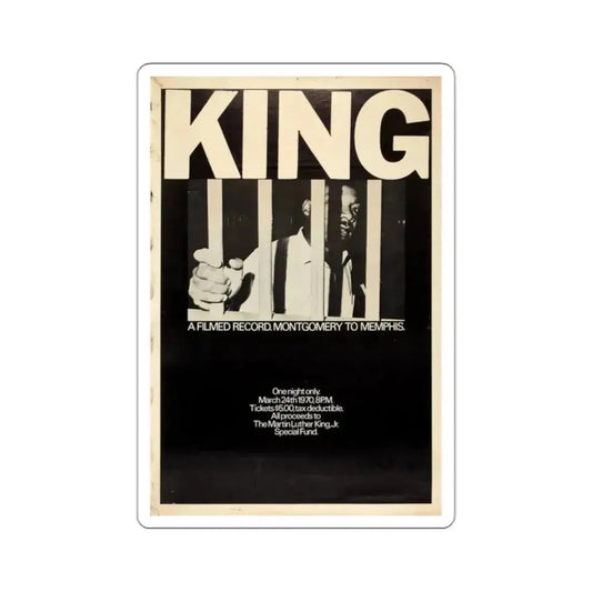King A Filmed Record Montgomery to Memphis 1970 STICKER Vinyl Die-Cut Decal 2 Inch - The Sticker Space