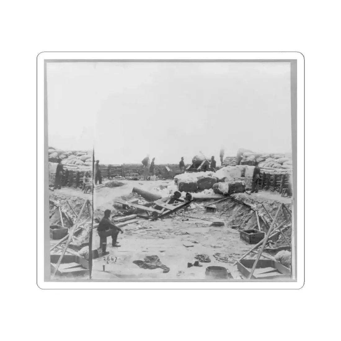 King Cotton , Yorktown, Va. (U.S. Civil War) STICKER Vinyl Kiss-Cut Decal 6 Inch White - The Sticker Space