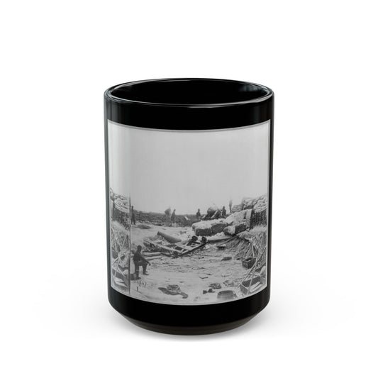 King Cotton , Yorktown, Va. (U.S. Civil War) Black Coffee Mug-15oz-The Sticker Space