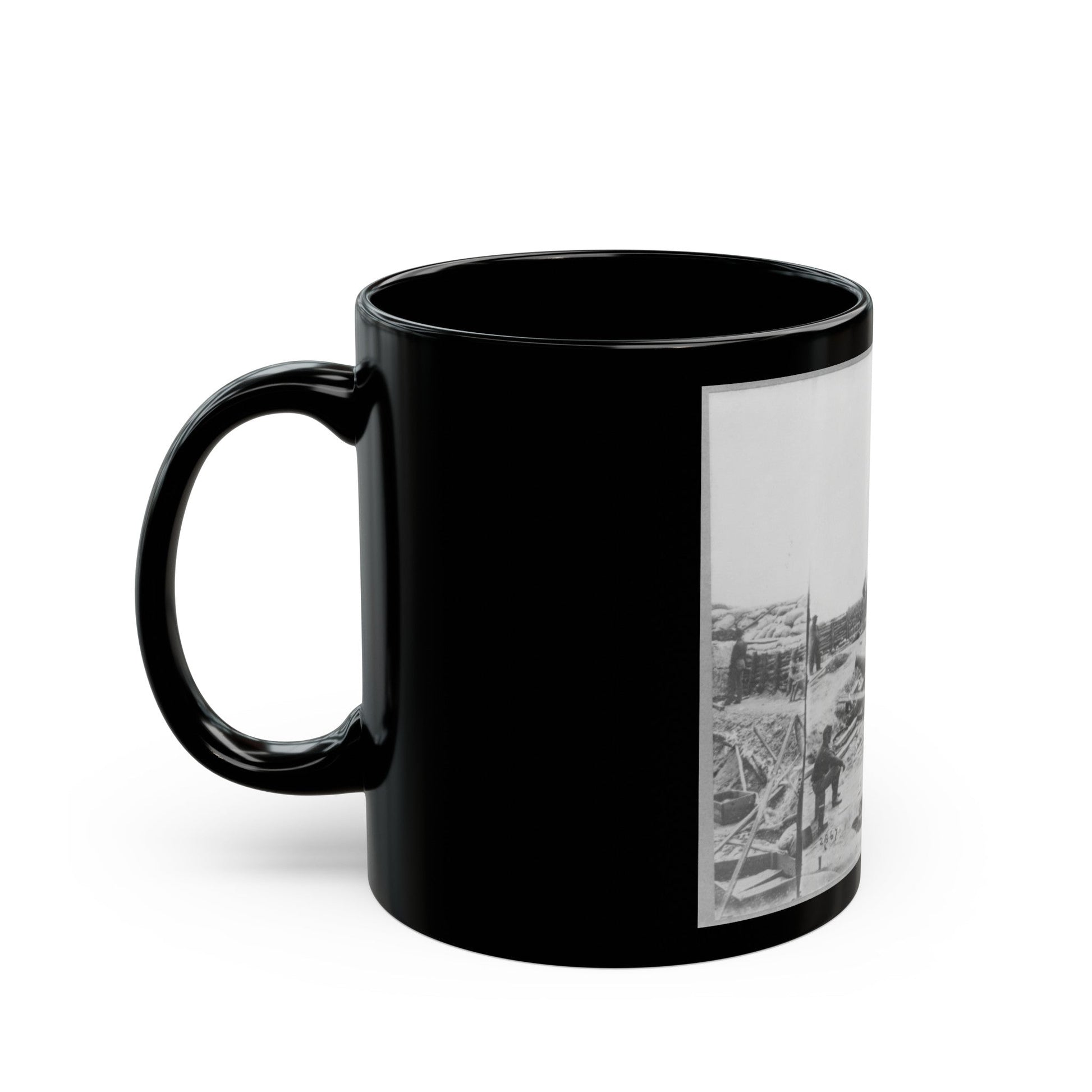 King Cotton , Yorktown, Va. (U.S. Civil War) Black Coffee Mug-The Sticker Space