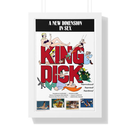 KING DICK 1973 - Framed Movie Poster-16″ x 24″-The Sticker Space