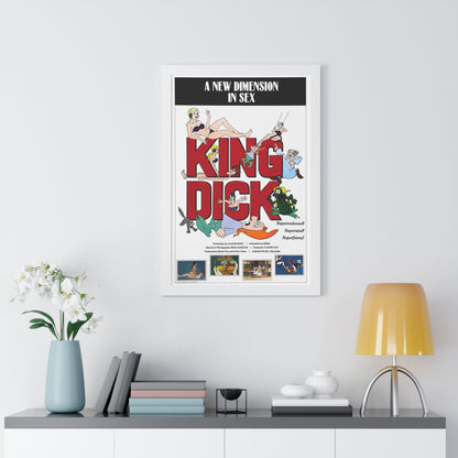 KING DICK 1973 - Framed Movie Poster-The Sticker Space