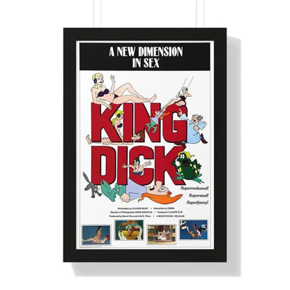 KING DICK 1973 - Framed Movie Poster - The Sticker Space