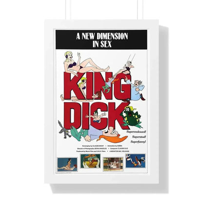 KING DICK 1973 - Framed Movie Poster - The Sticker Space