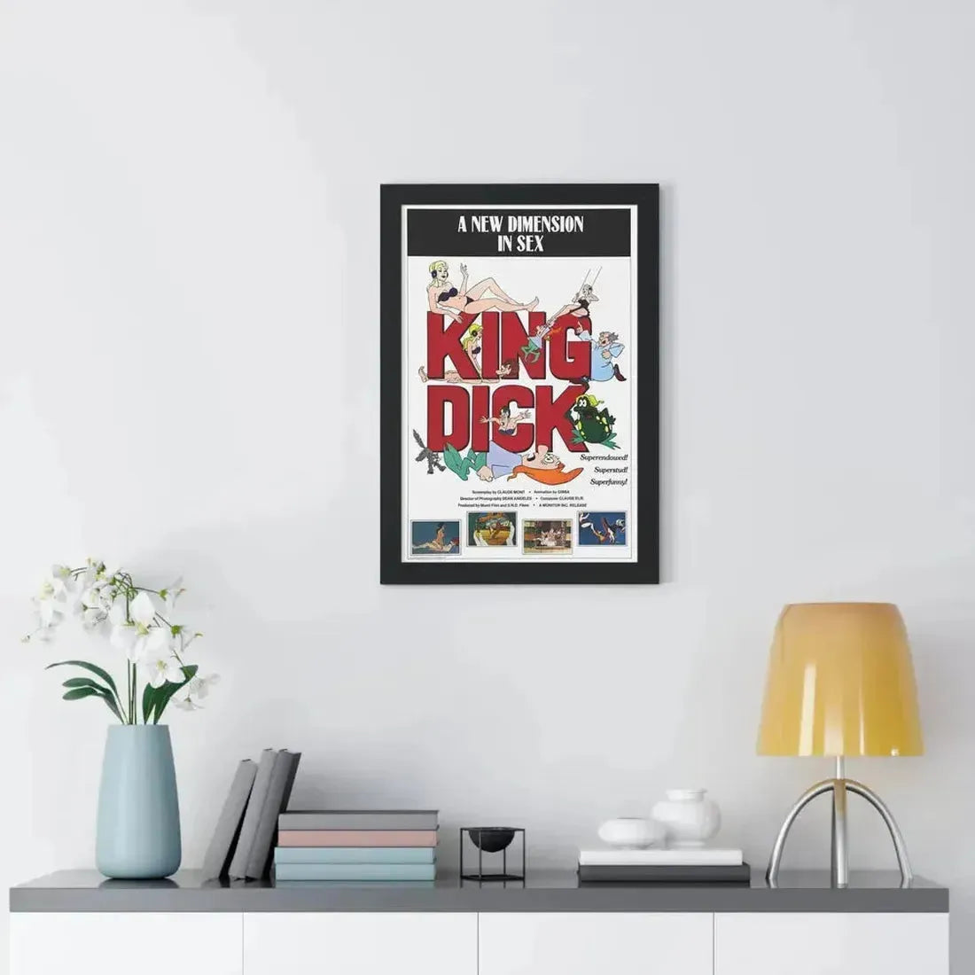 KING DICK 1973 - Framed Movie Poster - The Sticker Space