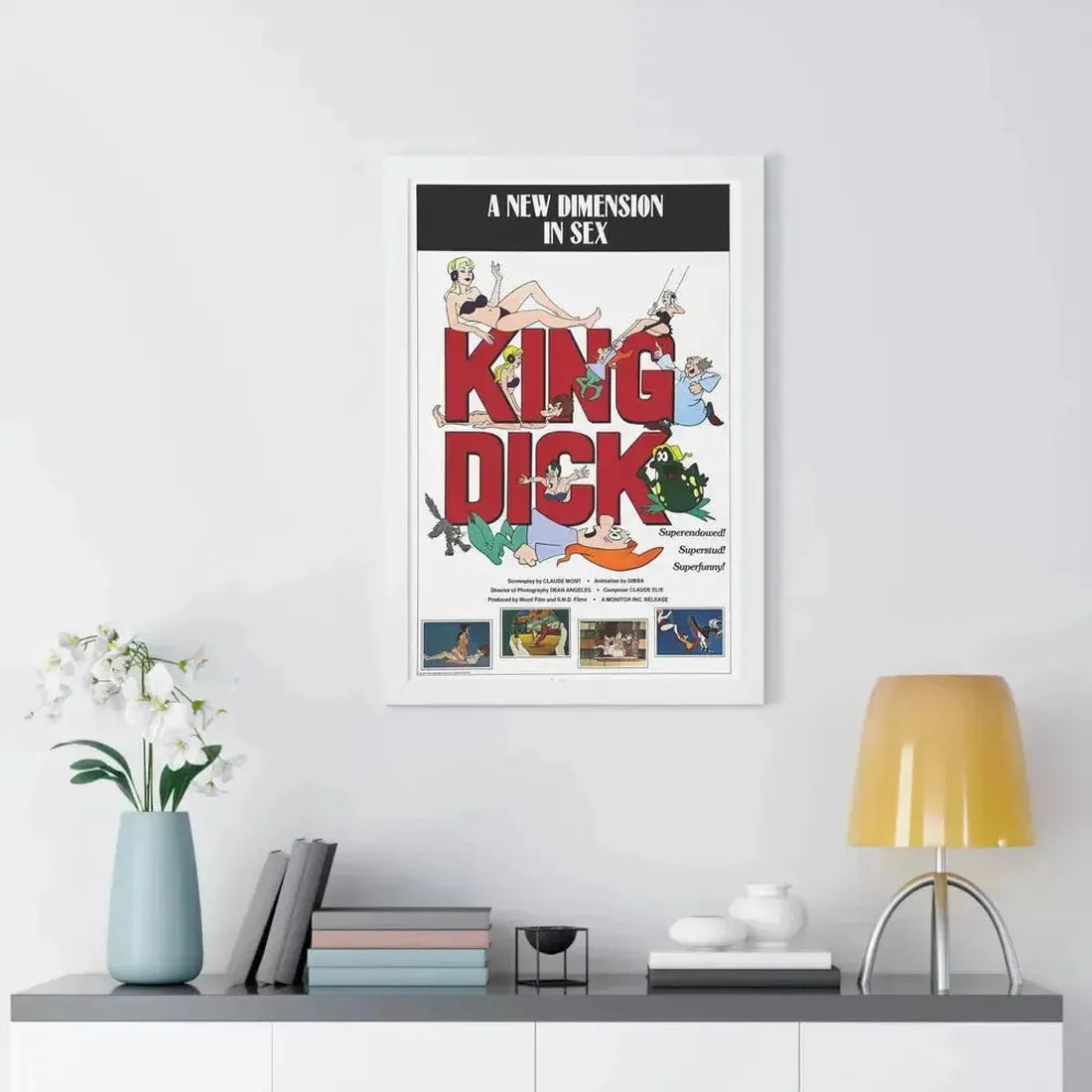 KING DICK 1973 - Framed Movie Poster - The Sticker Space