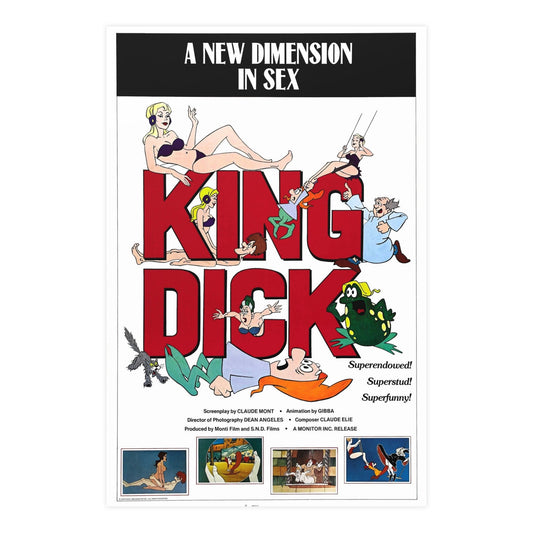 KING DICK 1973 - Paper Movie Poster-24″ x 36″ (Vertical)-The Sticker Space