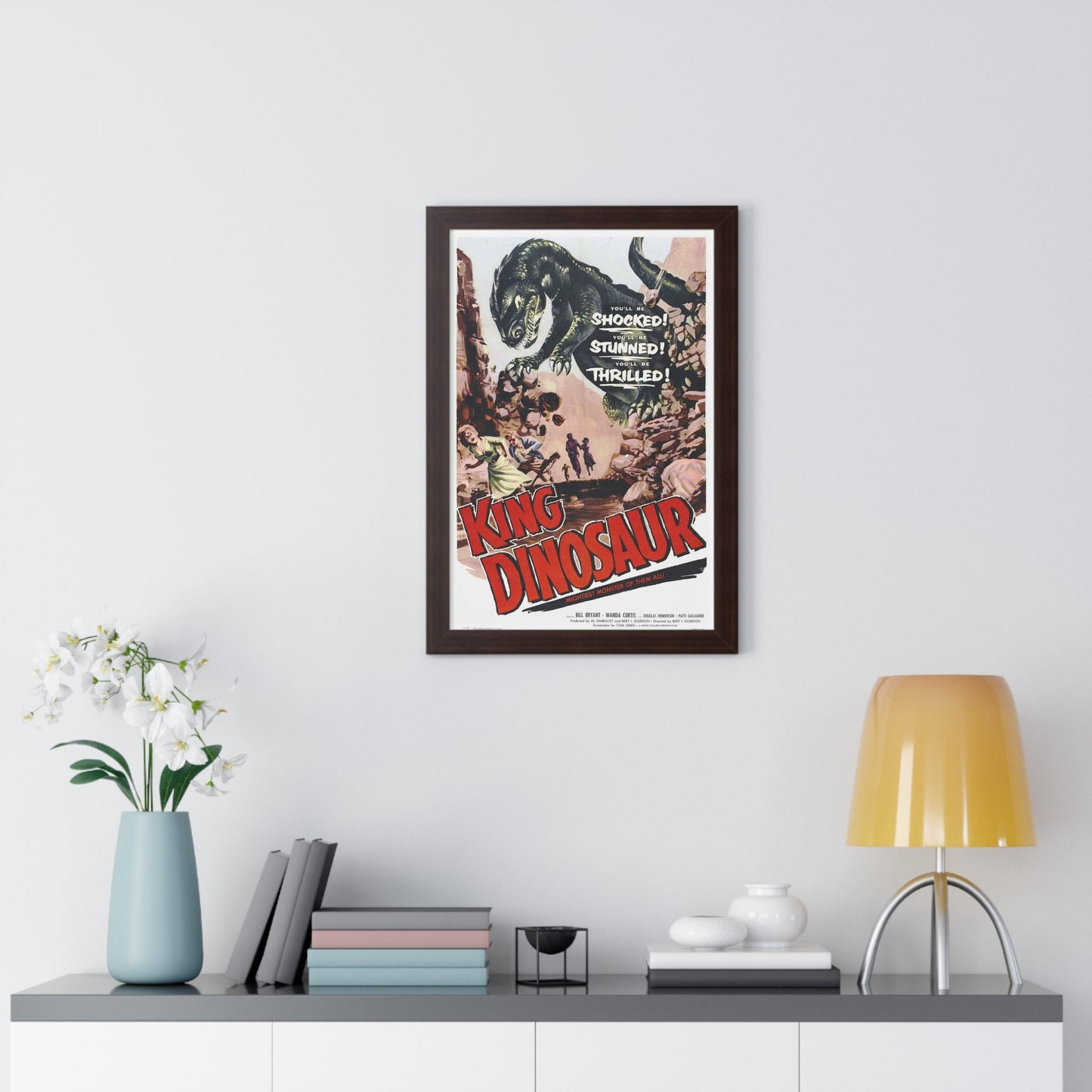 KING DINOSAUR 1955 - Framed Movie Poster-The Sticker Space