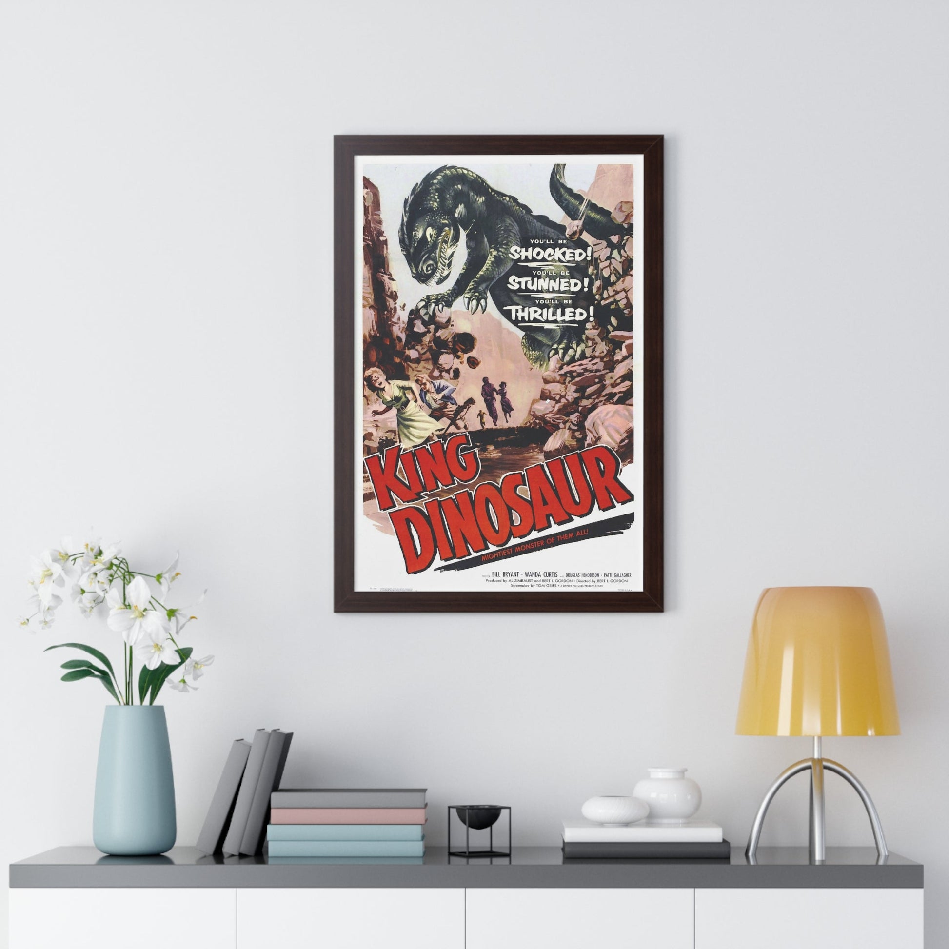 KING DINOSAUR 1955 - Framed Movie Poster-The Sticker Space