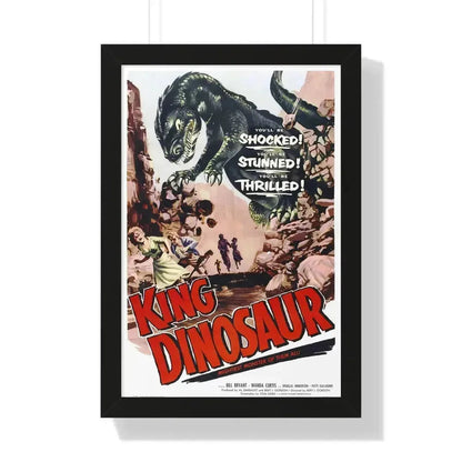 KING DINOSAUR 1955 - Framed Movie Poster 16″ x 24″ Black - The Sticker Space