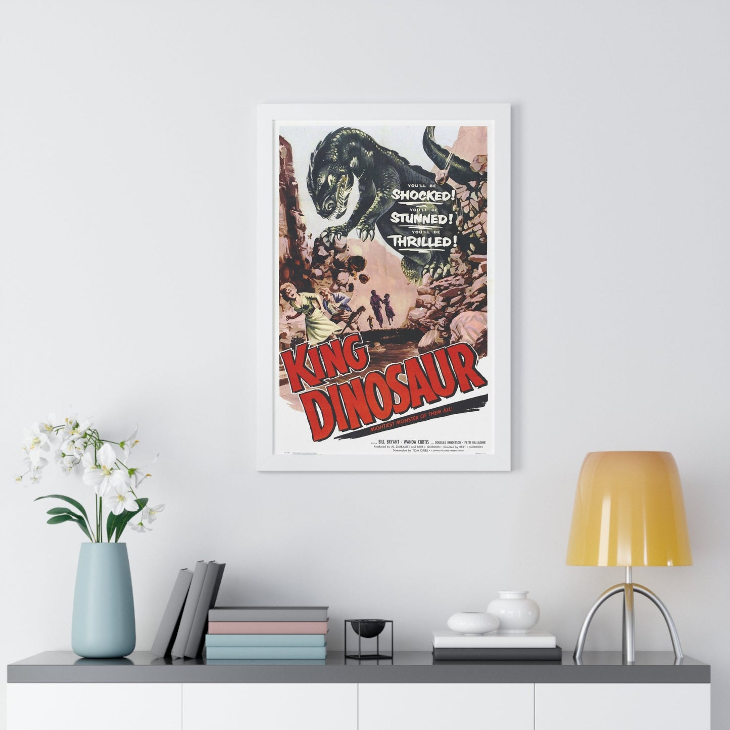 KING DINOSAUR 1955 - Framed Movie Poster-The Sticker Space