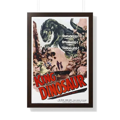 KING DINOSAUR 1955 - Framed Movie Poster 20" x 30" Walnut - The Sticker Space