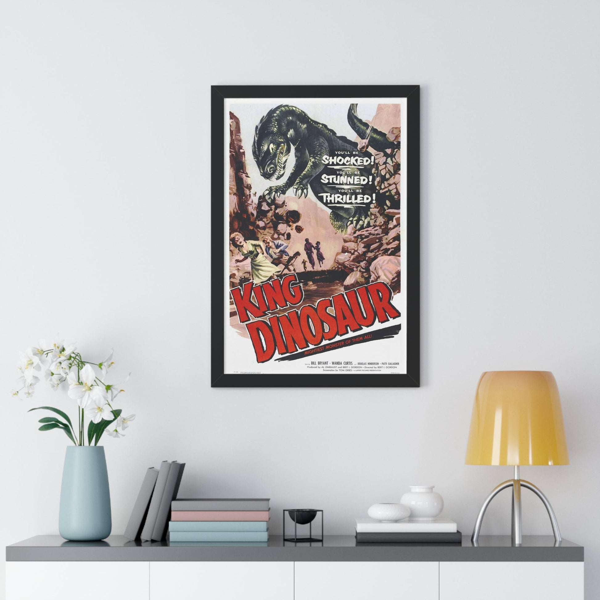 KING DINOSAUR 1955 - Framed Movie Poster-The Sticker Space