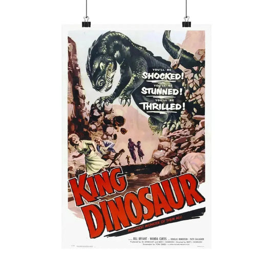 KING DINOSAUR 1955 - Paper Movie Poster 12″ x 18″ Matte - The Sticker Space