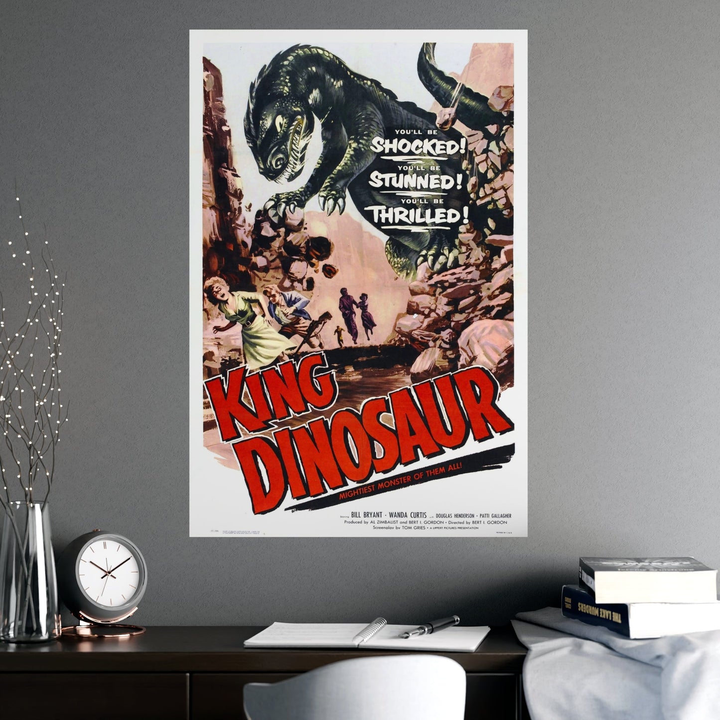 KING DINOSAUR 1955 - Paper Movie Poster-The Sticker Space