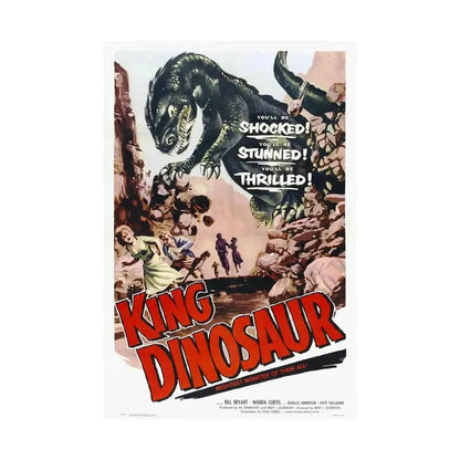 KING DINOSAUR 1955 - Paper Movie Poster - The Sticker Space