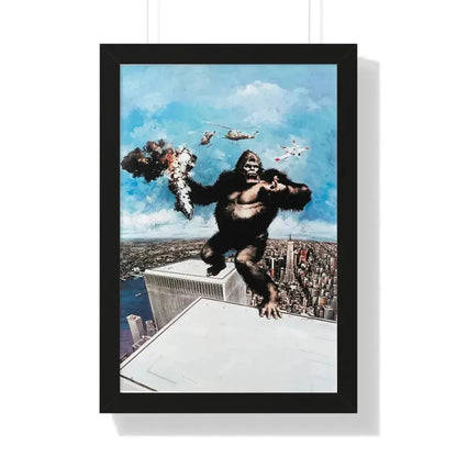 KING KONG (2) 1976 - Framed Movie Poster 16″ x 24″ Black - The Sticker Space