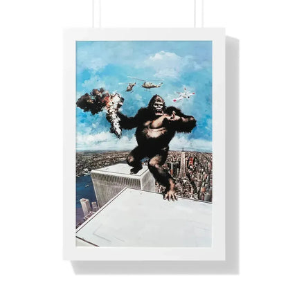 KING KONG (2) 1976 - Framed Movie Poster 16″ x 24″ White - The Sticker Space