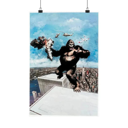 KING KONG (2) 1976 - Paper Movie Poster 12″ x 18″ Matte - The Sticker Space