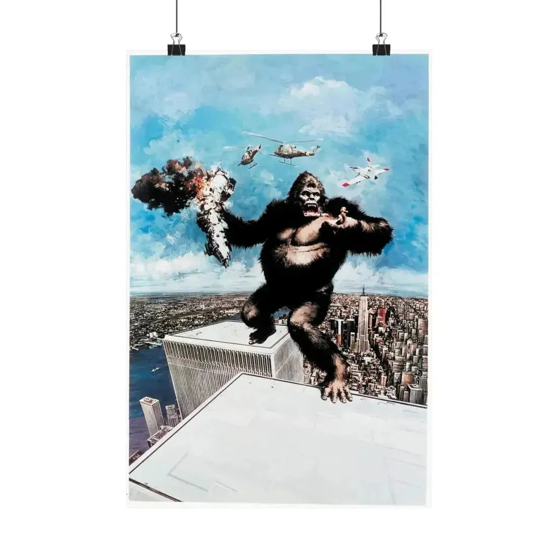 KING KONG (2) 1976 - Paper Movie Poster - The Sticker Space