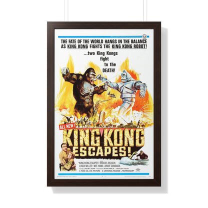 KING KONG ESCAPES (2) 1967 - Framed Movie Poster-20" x 30"-The Sticker Space