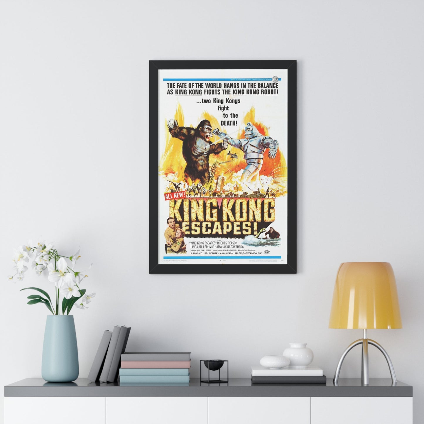 KING KONG ESCAPES (2) 1967 - Framed Movie Poster-The Sticker Space