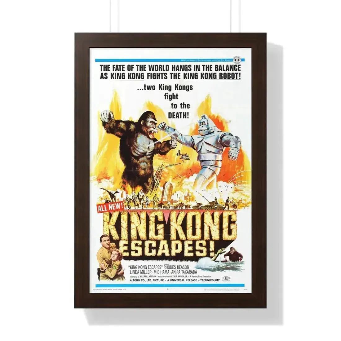 KING KONG ESCAPES (2) 1967 - Framed Movie Poster - The Sticker Space