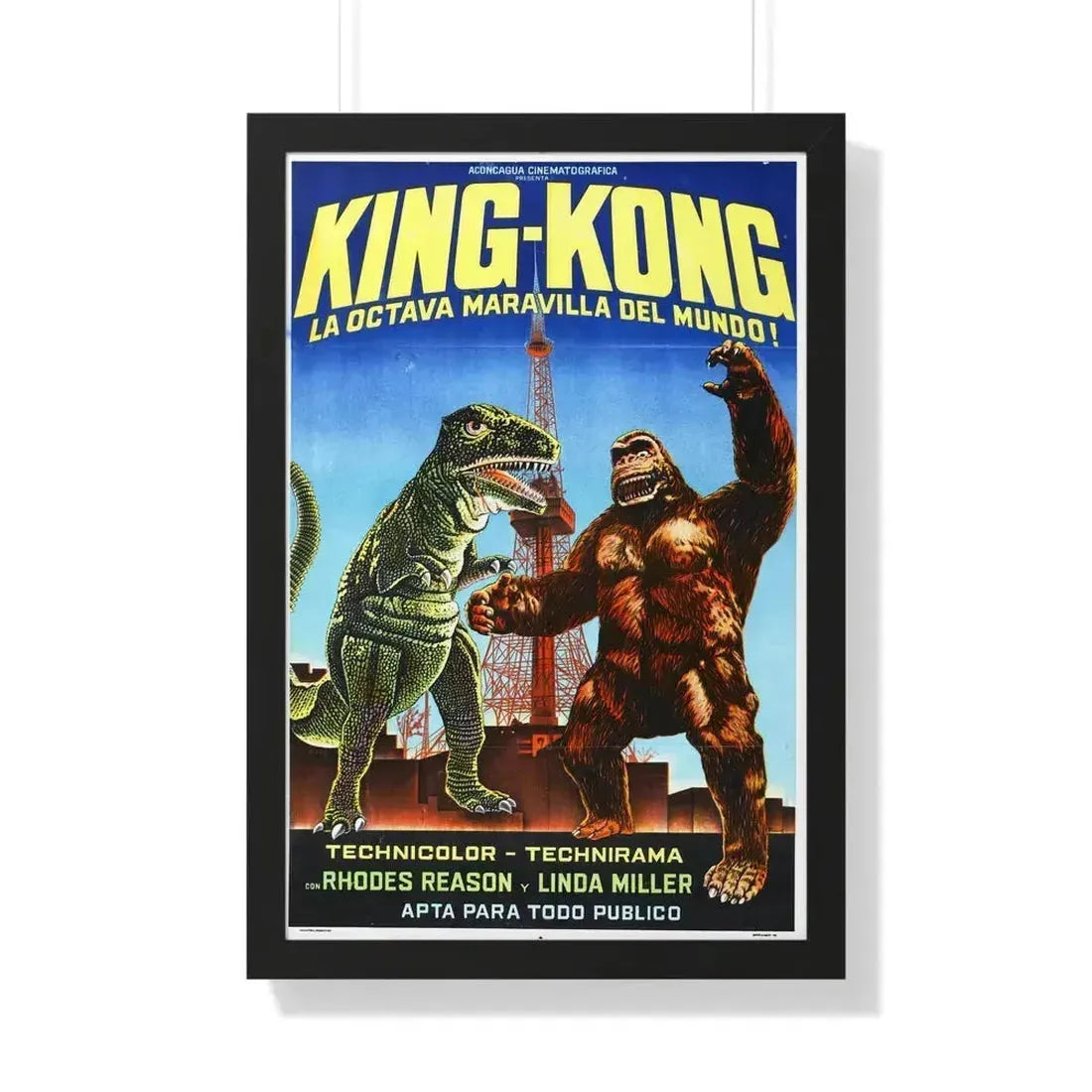 KING KONG ESCAPES (3) 1967 - Framed Movie Poster 20" x 30" Black - The Sticker Space