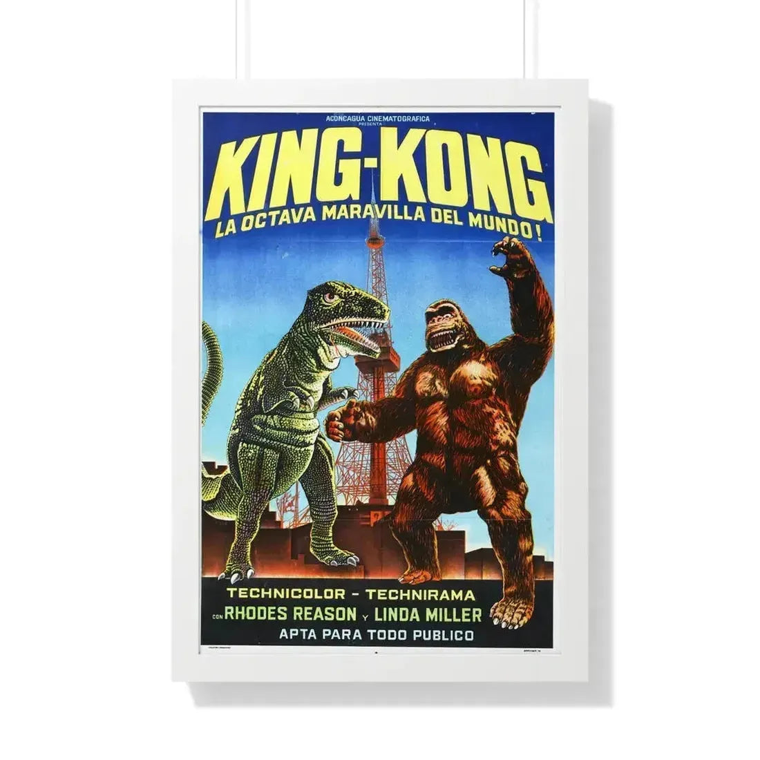 KING KONG ESCAPES (3) 1967 - Framed Movie Poster 20" x 30" White - The Sticker Space