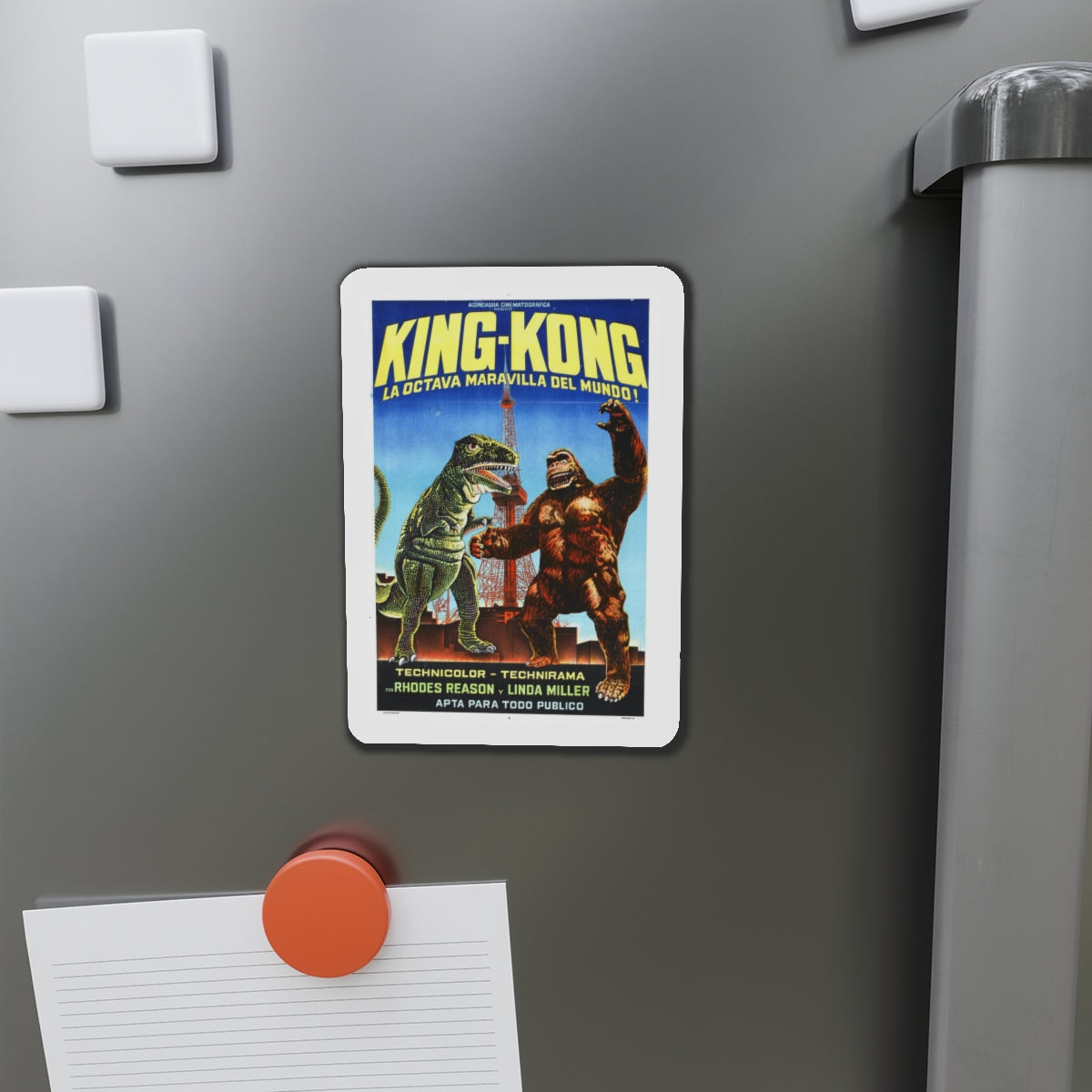 KING KONG ESCAPES (3) 1967 Movie Poster - Refrigerator Magnet-The Sticker Space