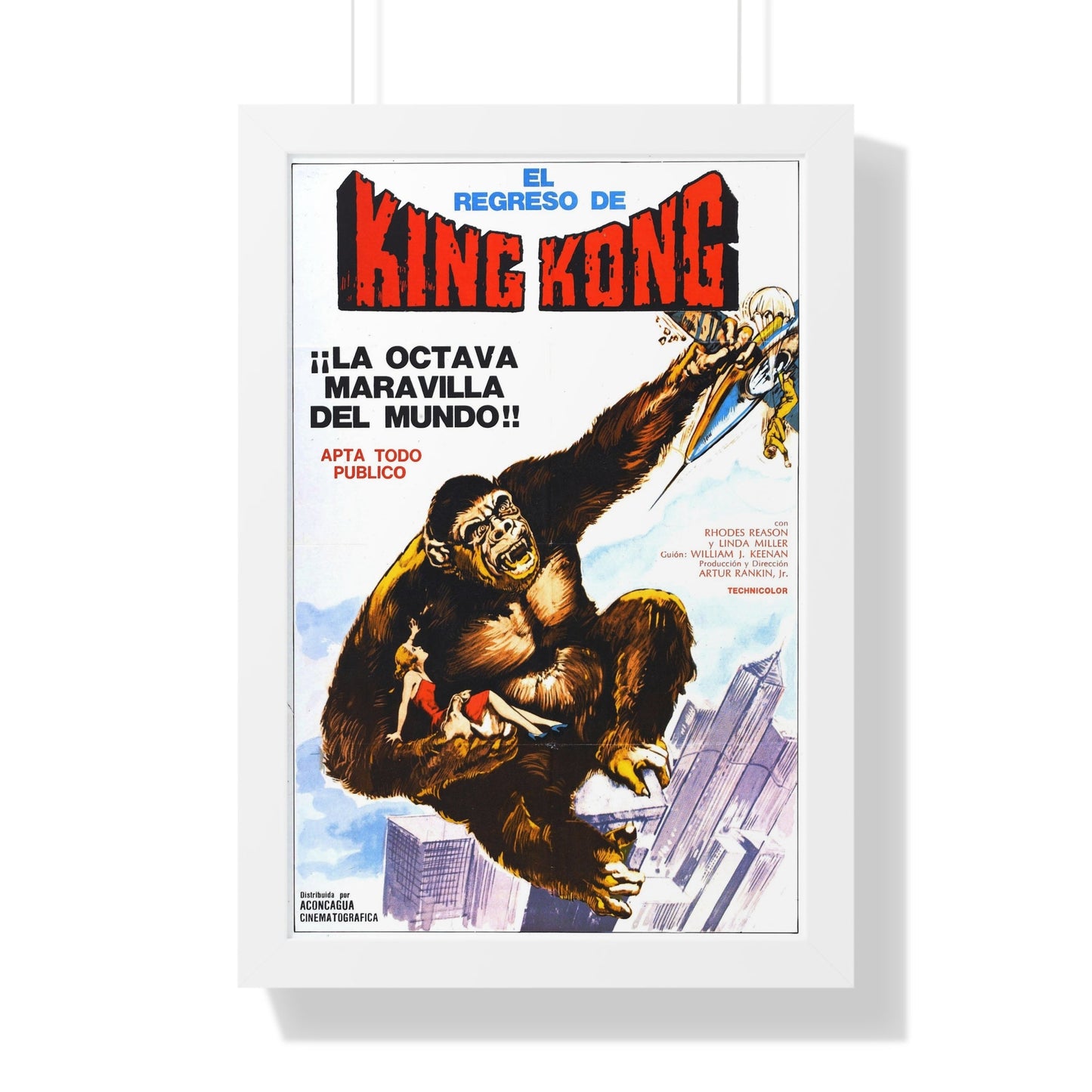 KING KONG ESCAPES (4) 1967 - Framed Movie Poster-16″ x 24″-The Sticker Space