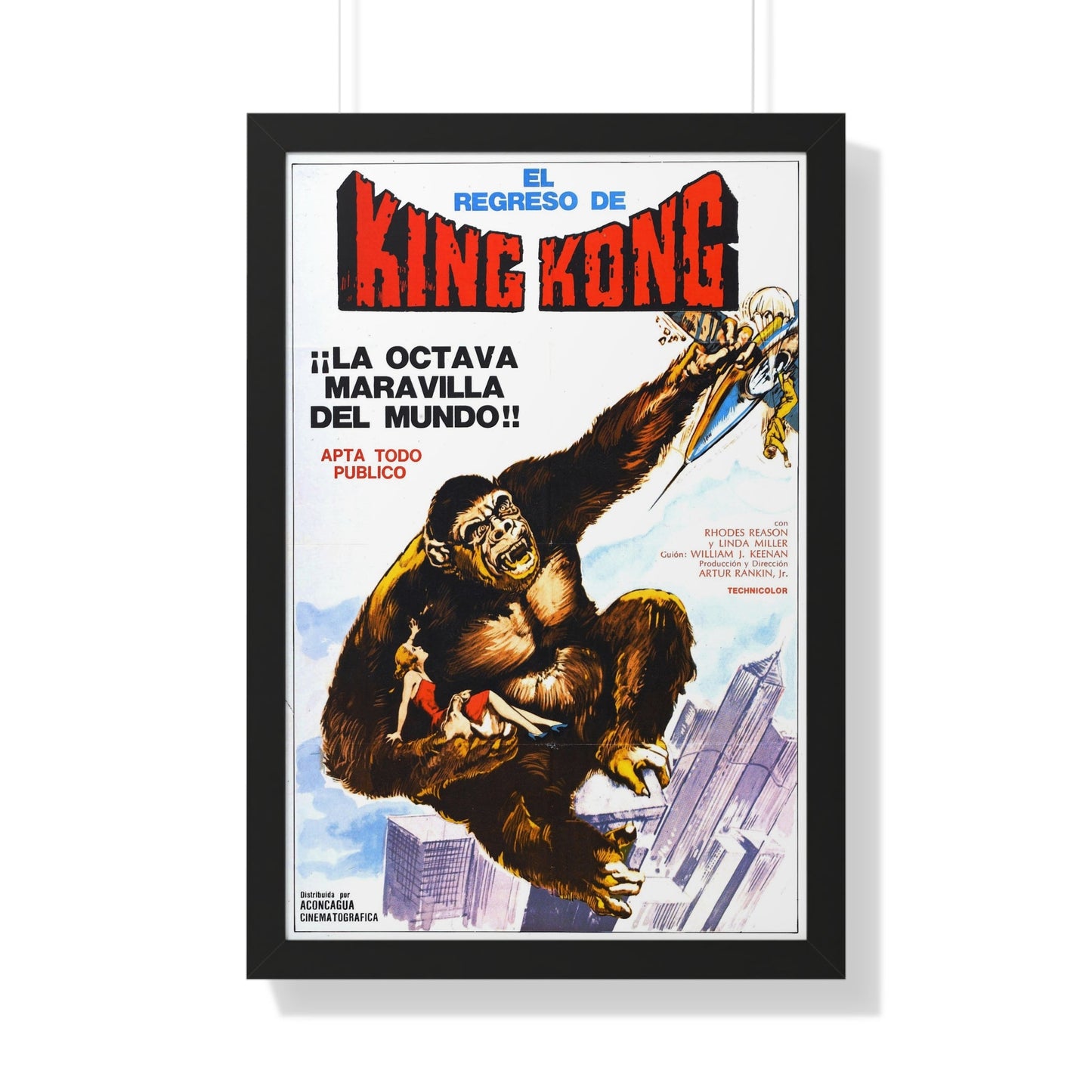 KING KONG ESCAPES (4) 1967 - Framed Movie Poster-20" x 30"-The Sticker Space