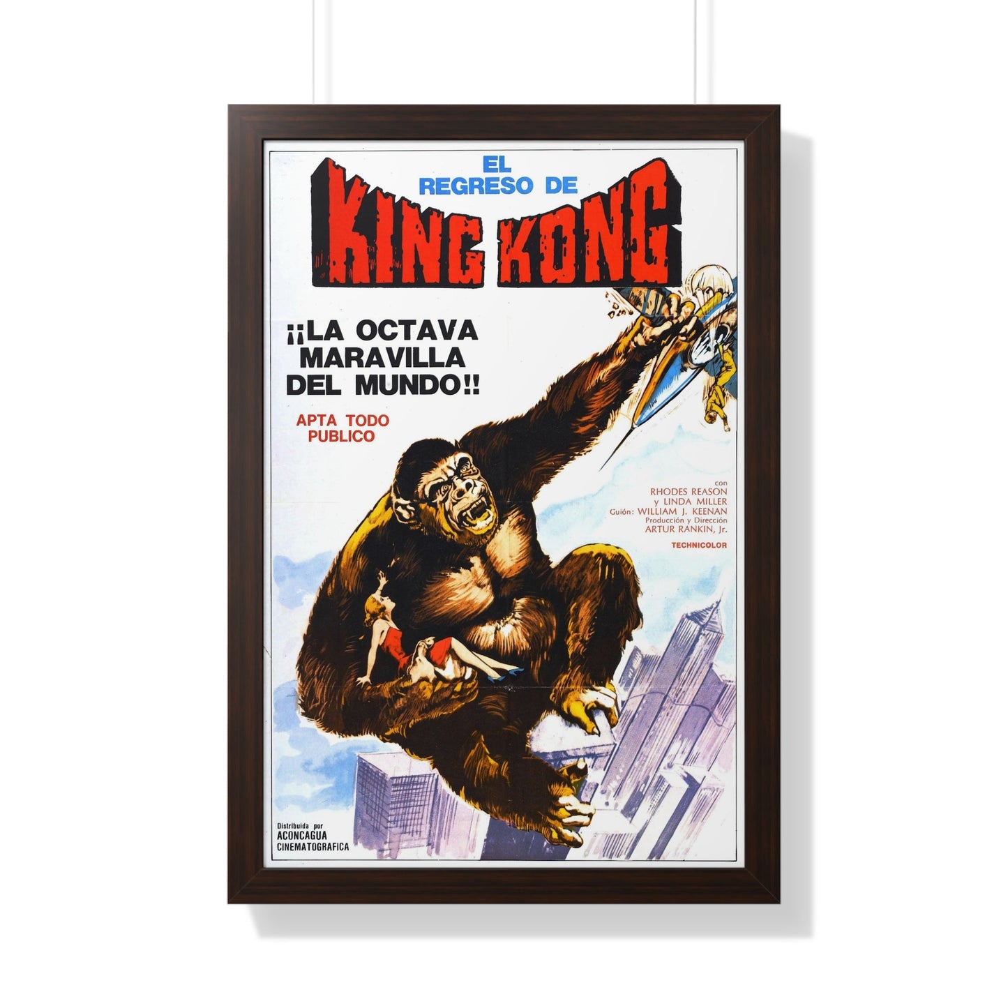 KING KONG ESCAPES (4) 1967 - Framed Movie Poster-20" x 30"-The Sticker Space