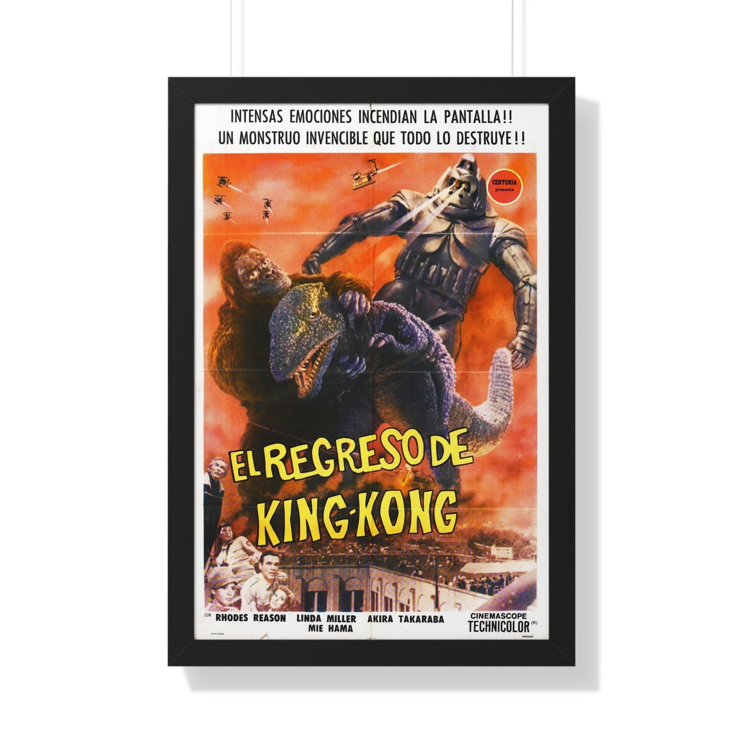 KING KONG ESCAPES (5) 1967 - Framed Movie Poster-20" x 30"-The Sticker Space