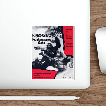 KING KONG ESCAPES (GERMAN) 1967 Movie Poster STICKER Vinyl Die-Cut Decal-The Sticker Space