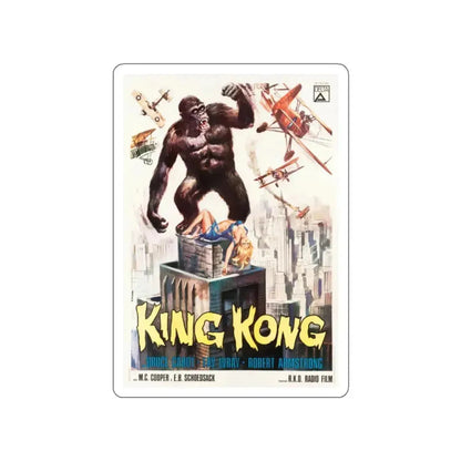 KING KONG (ITALIAN) 1933 Movie Poster STICKER Vinyl Die-Cut Decal 2 Inch - The Sticker Space